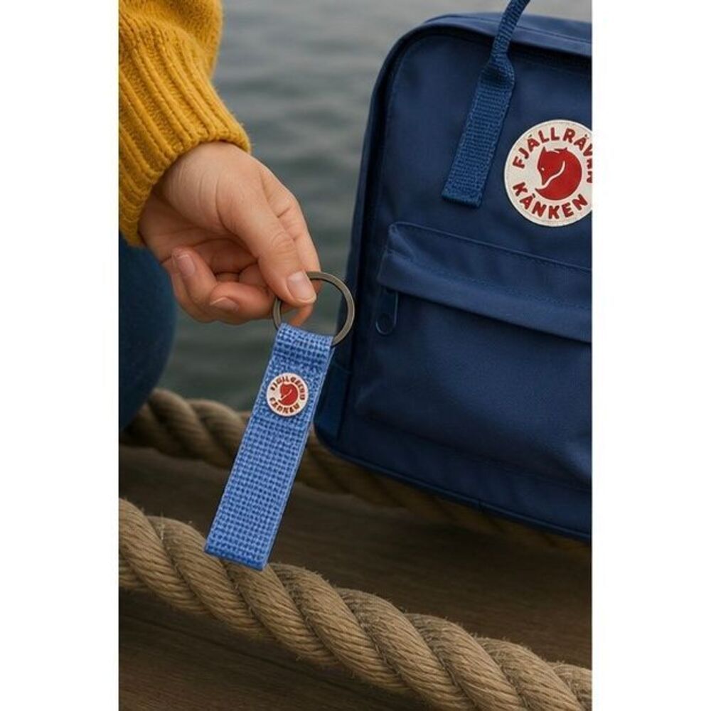 Fjällräven Kånken Mustard Ultramarine Blue Keyring - Bag Charm Trendy Style New
